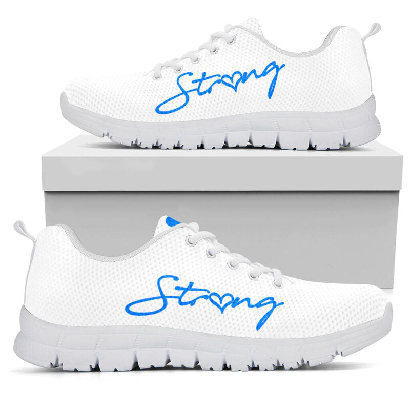 Principal Strong Blue White Sneakers, Runni- Love Sneakers