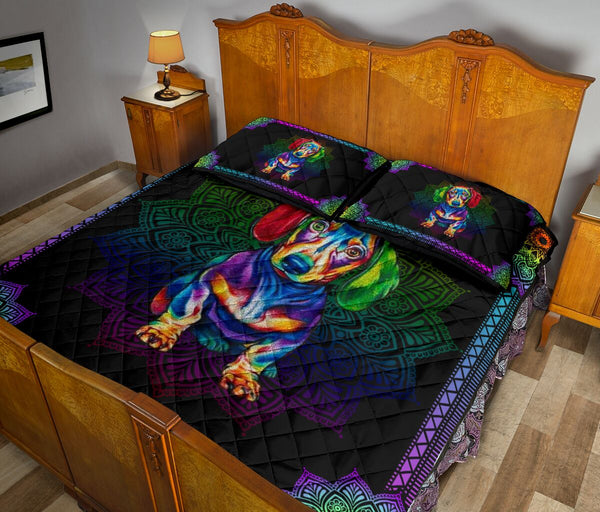 Quilt Bed Set - Dachshund 69 - Love Quilt Bedding Set