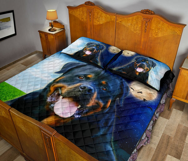 Rottweiler Day And Night - Bed Set - Love Quilt Bedding Set
