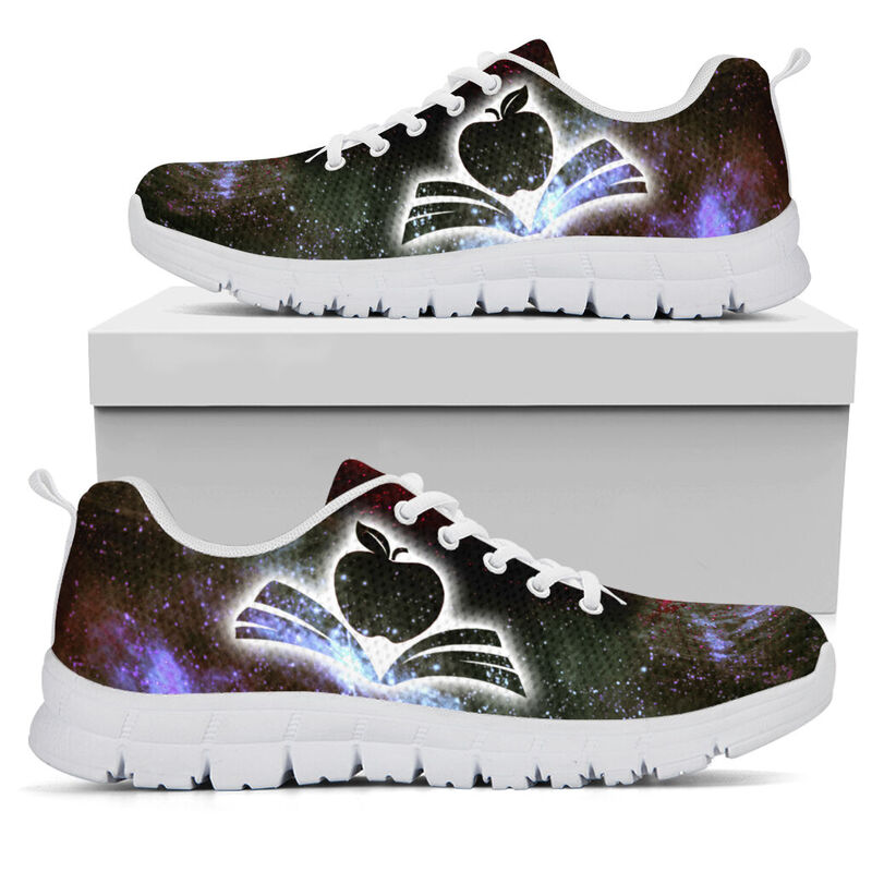 Teacher Galaxy2 Red Black Sneakers, Running Shoes, Shoes For Women, Shoes For Men, Custom Sh- Love Sneakers