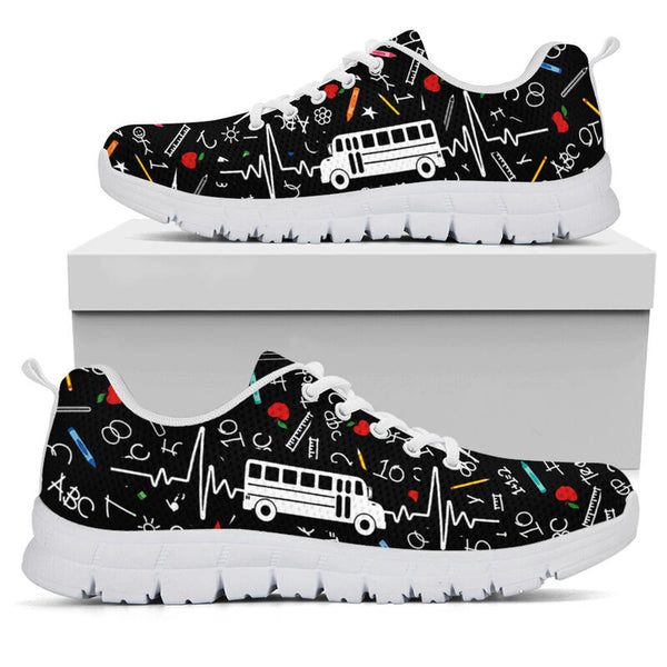 School Bus Driver Sneakers, Runni- Love Sneakers