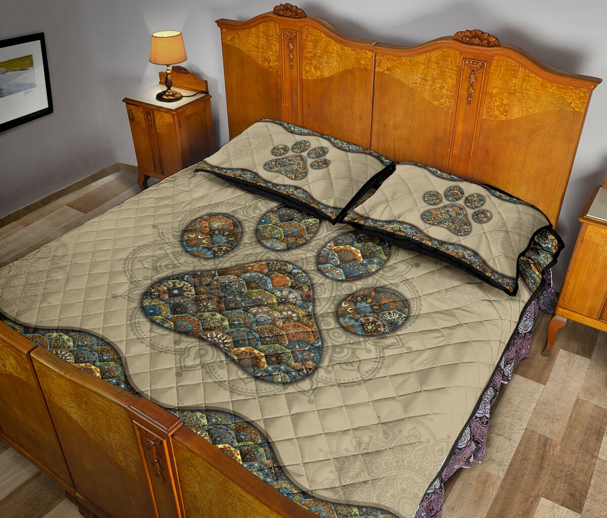 Quilt Bed Set - Mandala Lover - Paw 53 - Love Quilt Bedding Set