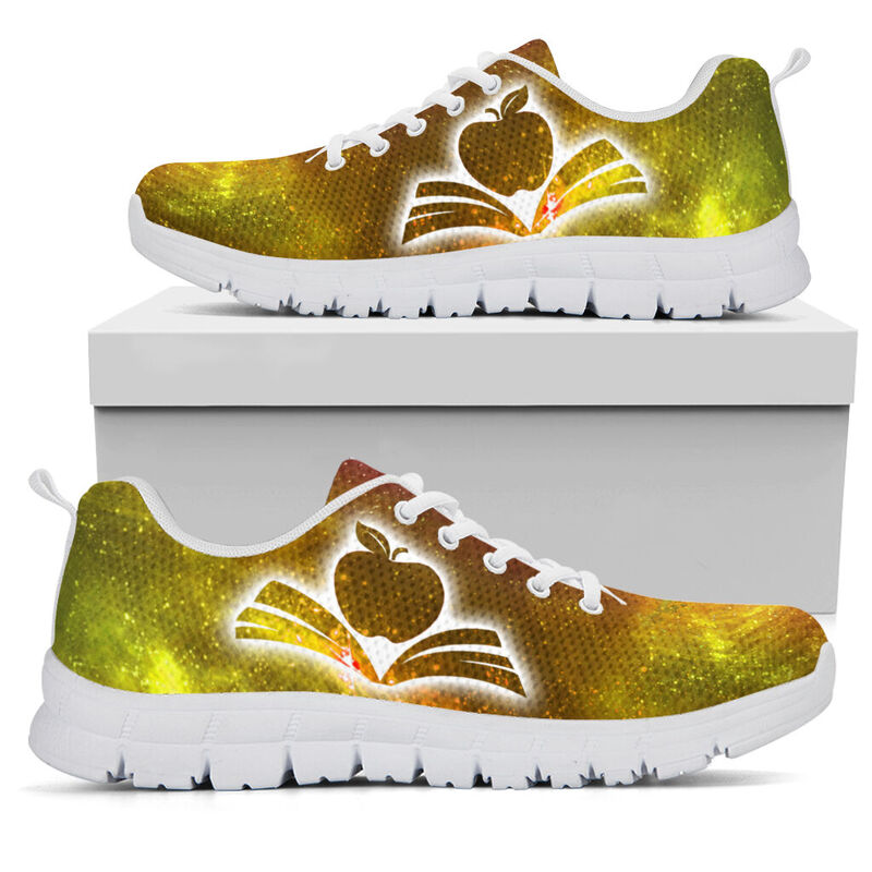 Teacher Galaxy2 Maroon Gold Kd Sneakers, Running Shoes, Shoes For Women, Shoes For Men, Cust- Love Sneakers