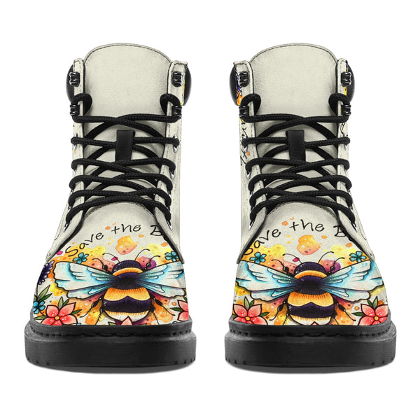 Bee Flower Watercolor - Love All Season Boots