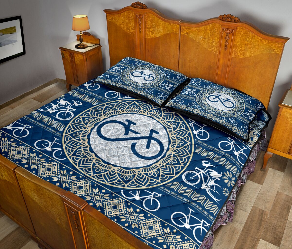 Cycling Mandala Pattern - Bed Set - Love Quilt Bedding Set