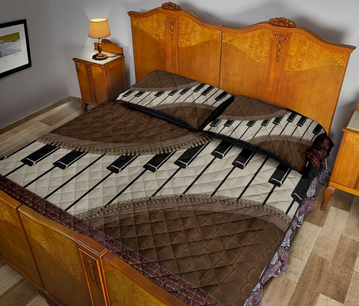 Leather Hobbies Quilt Bed Set - Love Quilt Bedding Set