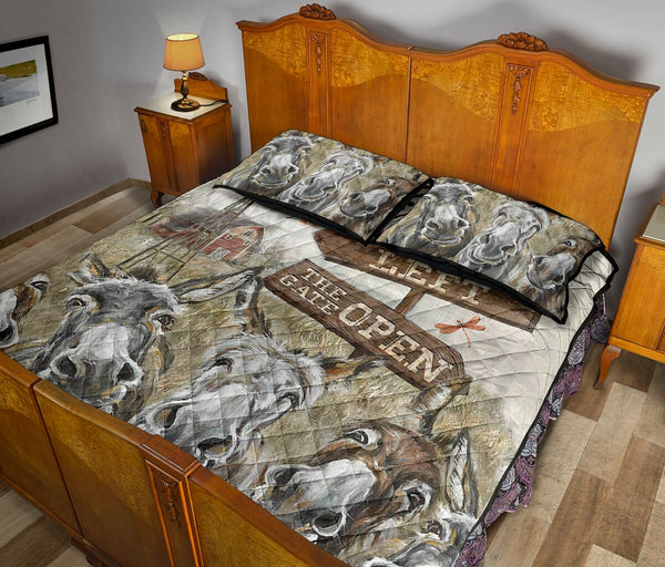 Quilt Bed Set - Farming - Donkey 80 - Love Quilt Bedding Set