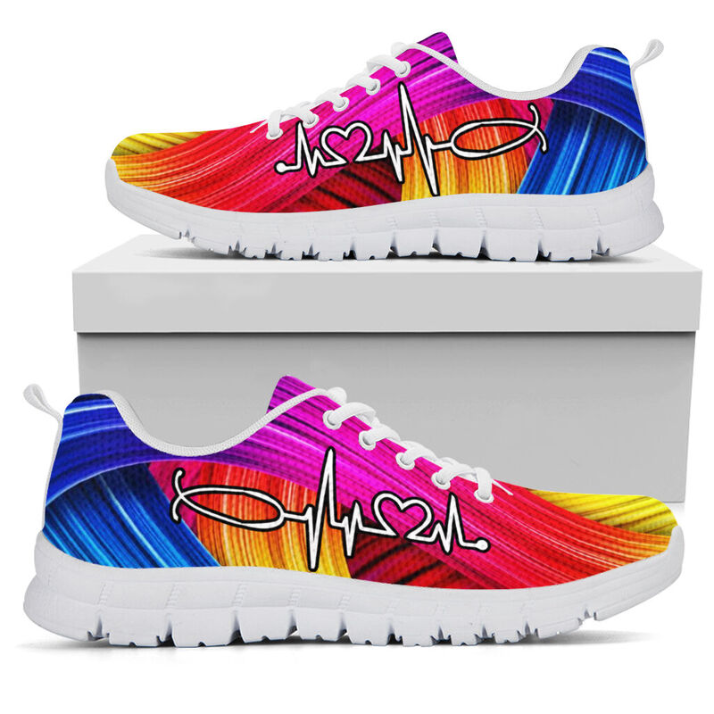 Nurse Rainbow Sneakers, Running Shoes, Shoes For Women, Shoes For Men, Custom Shoes, L- Love Sneakers