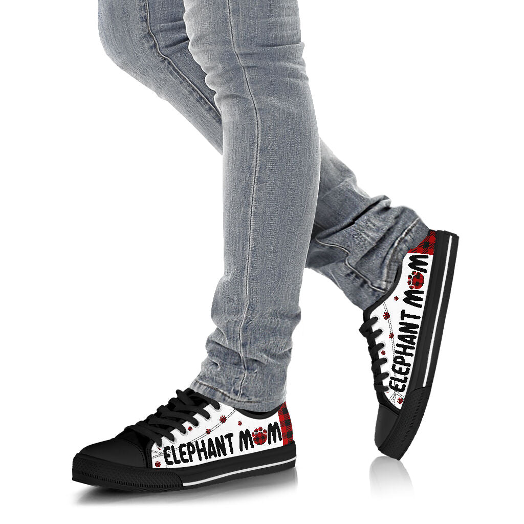Elephant Mom Paid Low Top  Shoes