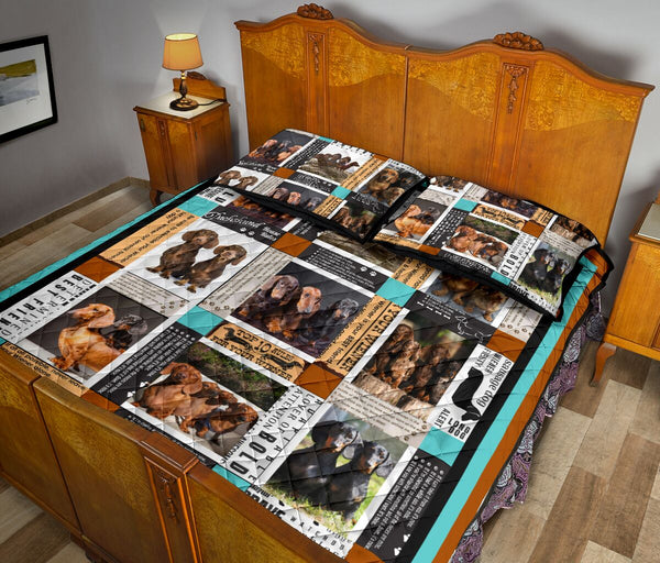 Dachshund Album - Bed Set - Love Quilt Bedding Set