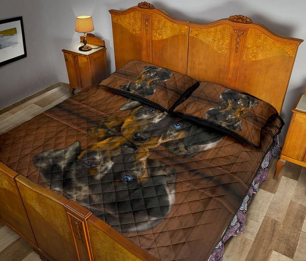 Beauceron Dog Quilt Bed Set - Love Quilt Bedding Set