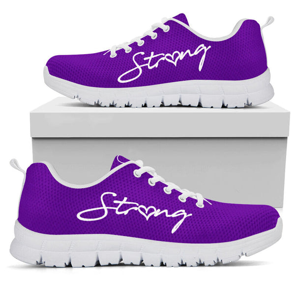 School Counselor Strong Purple Sneakers, Runni- Love Sneakers