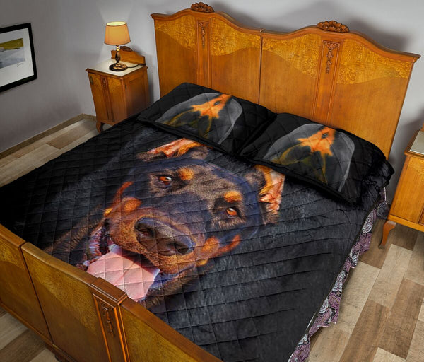 Doberman Body - Bed Set - Love Quilt Bedding Set