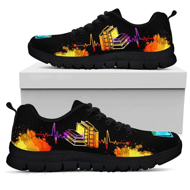 Librarian Hb Art Shoes Sneakers, Runni- Love Sneakers