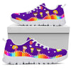 Retired Teacher Abc- Purple Sneakers, Runni- Love Sneakers