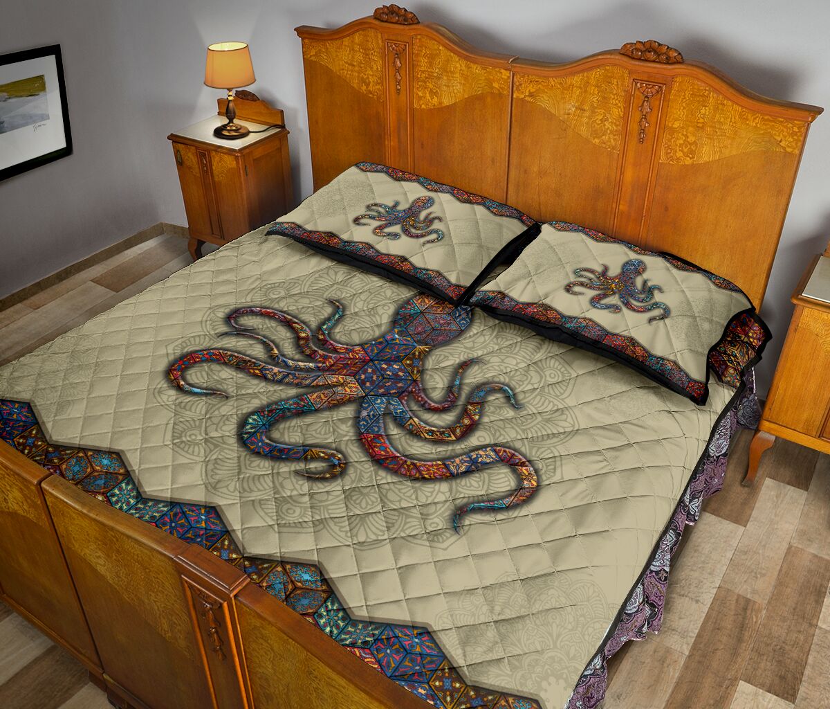 Quilt Bed Set - Mandala - Octopus 99 - Love Quilt Bedding Set