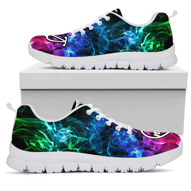 Nurse Smoke Colorful Shoes Sneakers, Running Shoes, Shoes For Women, Shoes For Men, Custom S- Love Sneakers