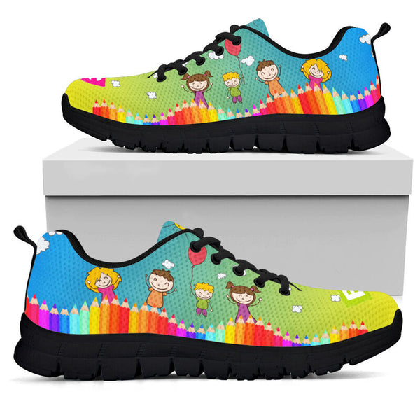 Principal Abc Blue Yellow Kd Sneakers, Runni- Love Sneakers