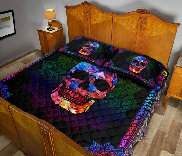 Quilt Bed Set - Skull 85 - Love Quilt Bedding Set