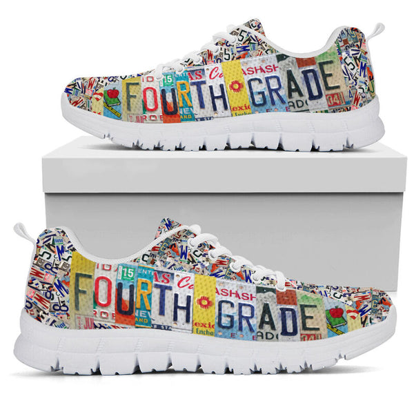 Foutrh Grade License Plates Sneakers, Runni- Love Sneakers