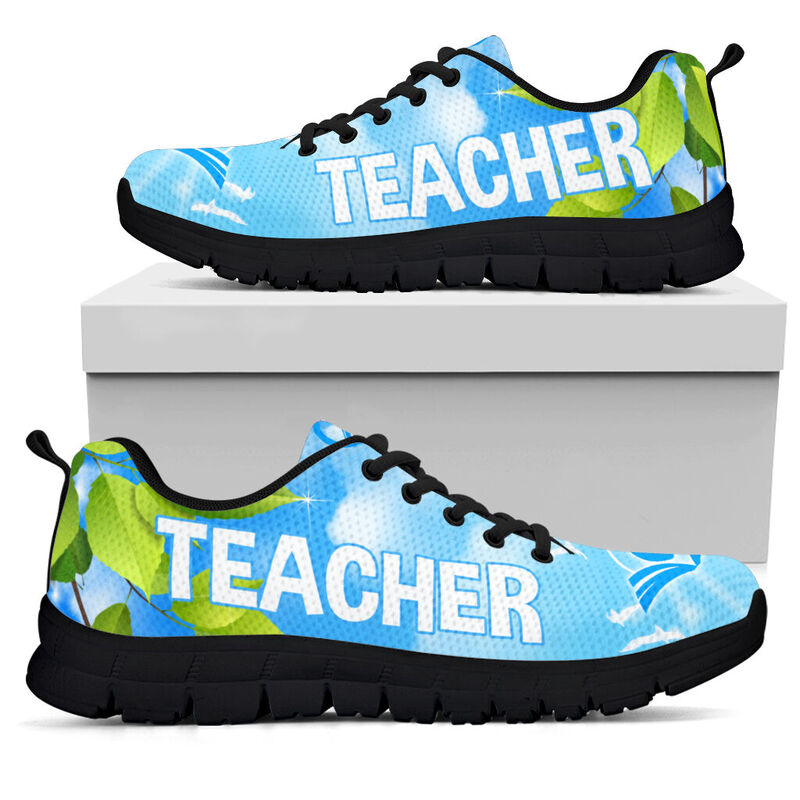 Teacher Love Peace Sneakers, Runni- Love Sneakers