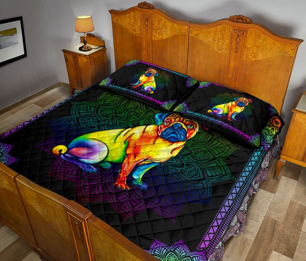 Quilt Bed Set - Pug 59 - Love Quilt Bedding Set