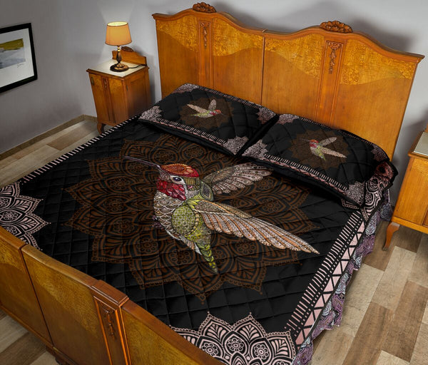 Humming Birds Quilt Bed Set 55 - Love Quilt Bedding Set