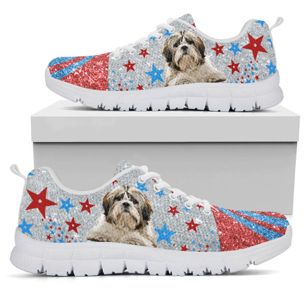 Dt-9 Shih Tzu Circle Shoes (not A Glittered Product) Sneakers, Running - Love Sneakers
