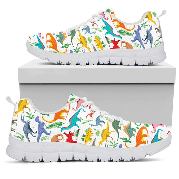 Dinosaur Pattern Shoes Sneakers, Running - Love Sneakers