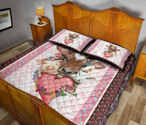 Farming Quilt Bed Set 61 - Love Quilt Bedding Set