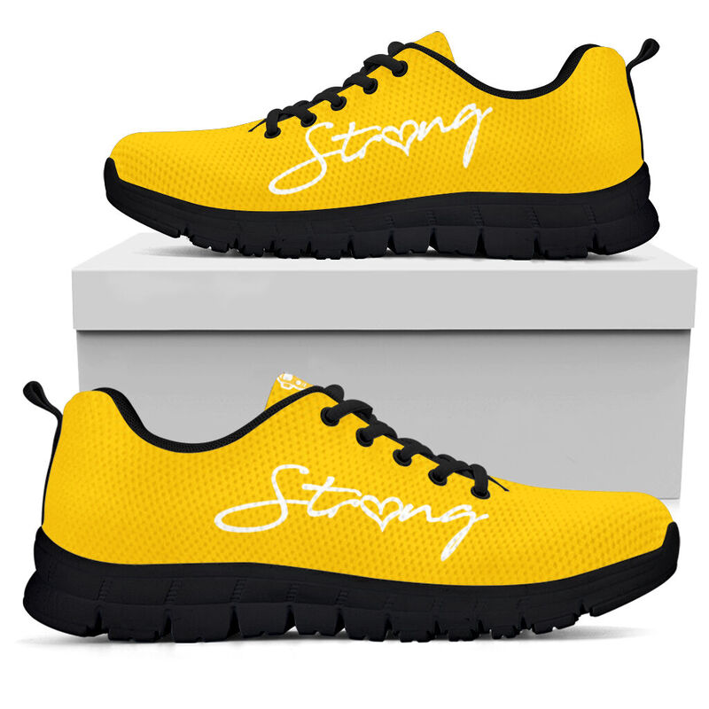 School Bus - Strong Sneakers, Runni- Love Sneakers