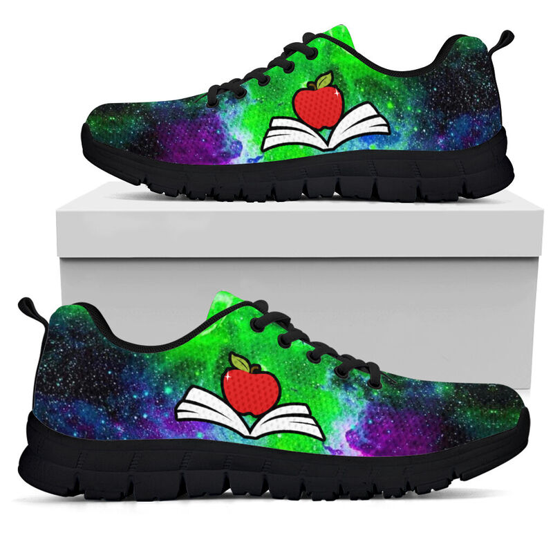 Teacher- Galaxy Green Purple Kd Sneakers, Running Shoes, Shoes For Women, Shoes For Men, Cu- Love Sneakers