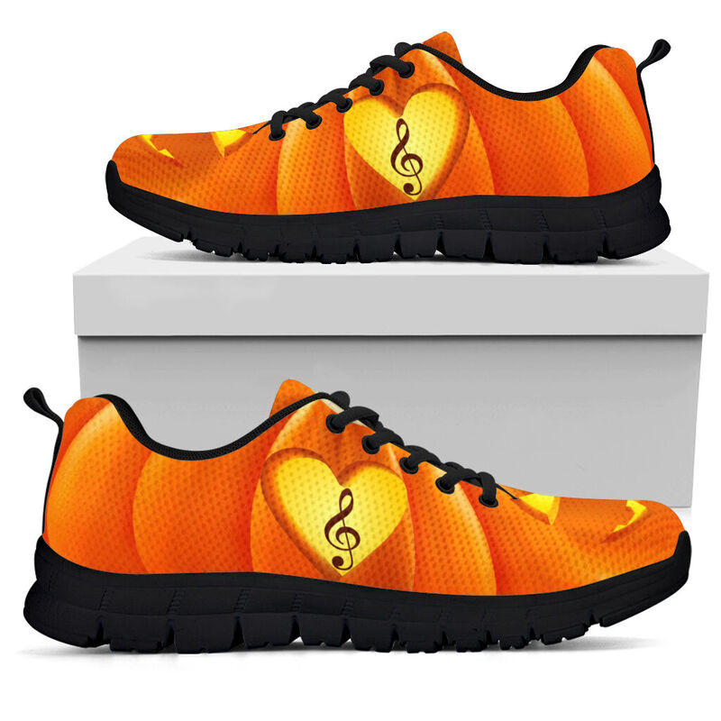 Music Teacher Pumpkin Shoes Sneakers, Running Shoes, Shoes For Women, Shoes For Men, Custom - Love Sneakers