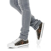Dachshund Flower Gold - Low Top Shoe - Love Love Top Shoes