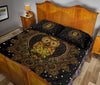 Owl Mandala Gold Art Style Quilt Bed Set- Love Quilt Bedding Set