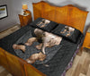 Elephants Pocket Farbic Quilt Bed Set - Love Quilt Bedding Set