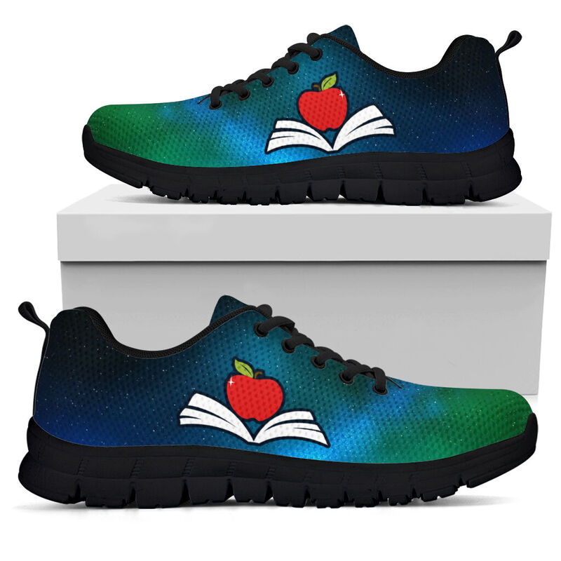 Teacher Green Blue Galaxy Kd Sneakers, Running Shoes, Shoes For Women, Shoes For Men, Custo- Love Sneakers