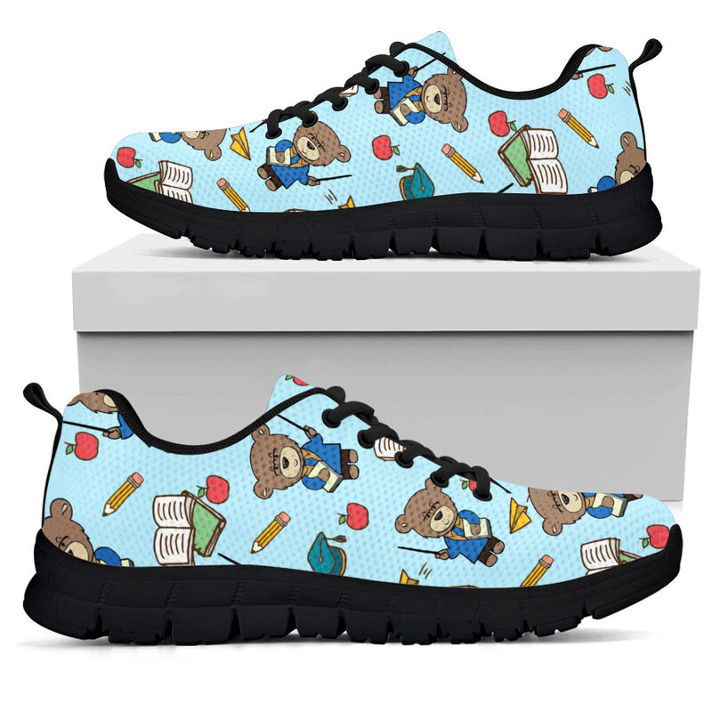 Teacher Bear Pt Shoes Sneakers, Running Shoes, Shoes For Women, Shoes For Men, Custom Shoes,- Love Sneakers
