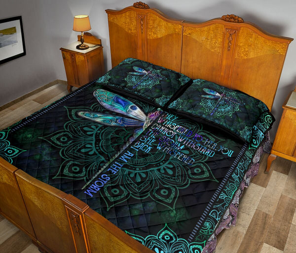 Dragonfly - They Whisper To Her - Quilt Bed Set 22 - Love Quilt Bedding Set