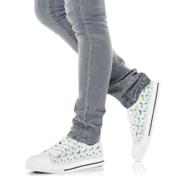 Dachshund Pattern - Low Top Shoe - Love Love Top Shoes