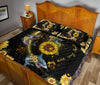 Shark Heart Light Sunflower Style Quilt Bed Set - Love Quilt Bedding Set