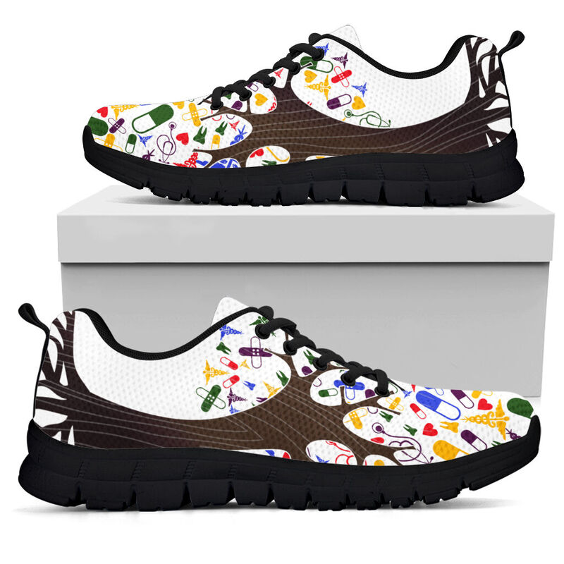 Nurse Tree Shoes Sneakers, Running Shoes, Shoes For Women, Shoes For Men, Custom Shoes, L- Love Sneakers