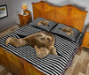 Sloth Streaky Style Quilt Bed Set - Love Quilt Bedding Set