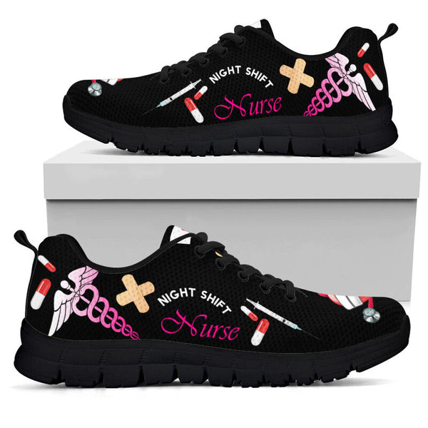 Night Shift Sneakers, Running Shoes, Shoes For Women, Shoes For Men, Custom Shoes, L- Love Sneakers
