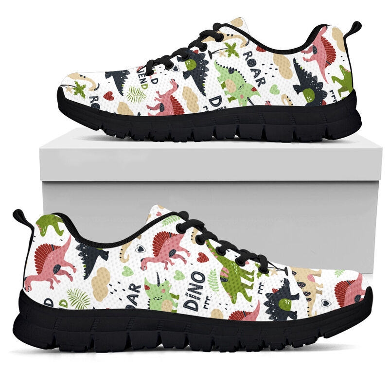 Dino Saurus Wild Friend Shoes Black Sneakers, Running Shoes, Shoes For Women, Shoes For - Love Sneakers