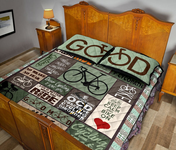 Cycling Good - Bed Set- Love Quilt Bedding Set