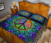 Hippie - Peace - Quilt Bed Set 24 - Love Quilt Bedding Set