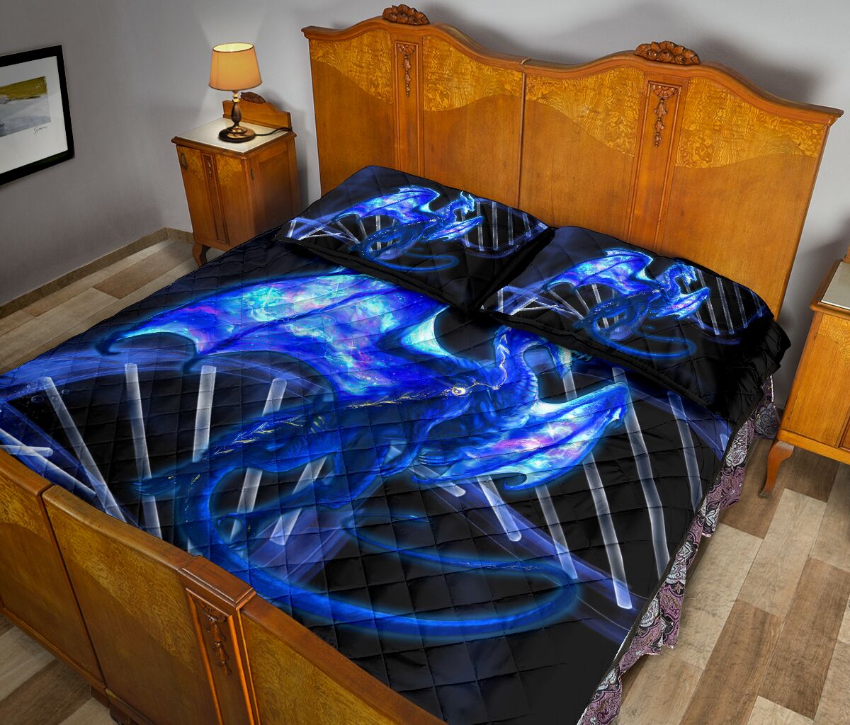 Dragon Art Dna Quilt Bed Set - Love Quilt Bedding Set