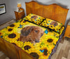 Dachshund Long Hair Sunflower - Bed Set - Love Quilt Bedding Set