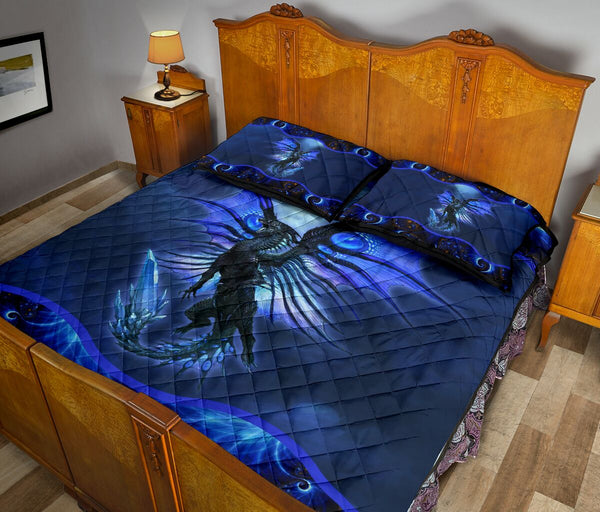 Love Dragon Quilt Bed Set 4- Love Quilt Bedding Set